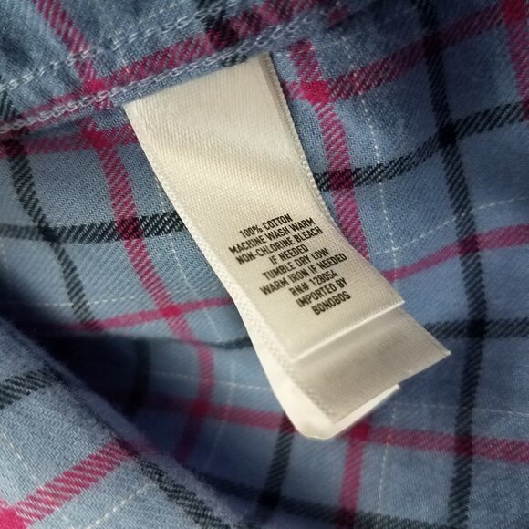 NEW Bonobos Men's XL Slim Fit Long Sleeve Button Up Plaid Shirt Blue - Picture 8 of 11